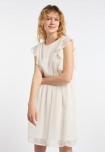 Дневное платье MIT RÜSCHEN DreiMaster, белый