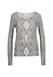 Ажурный свитер с уникальным принтом Madeleine, мультиколор