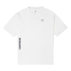 Футболка men's skate loose printing sports round neck short sleeve white Converse, белый