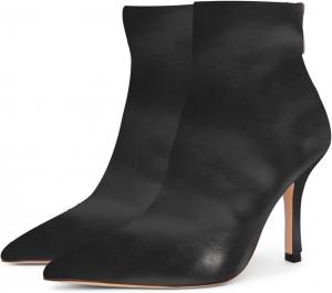 Женские ботильоны YDN с заостренным носком, на высокой шпильке, с задней молнией, для офиса и официального стиля, размеры США 4-15, Black