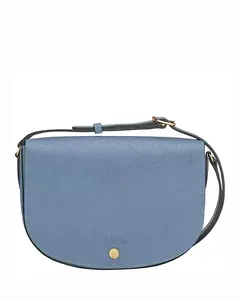 Сумка через плечо из натуральной кожи среднего размера от Peure. Longchamp, синий