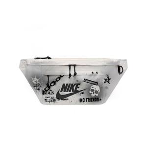 Nike Одноплечевая сумка через плечо из ткани поясная сумка унисекс черная серая, Destroyed