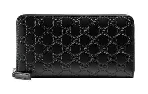 GUCCI Кожаный клатч-кошелёк унисекс чёрный