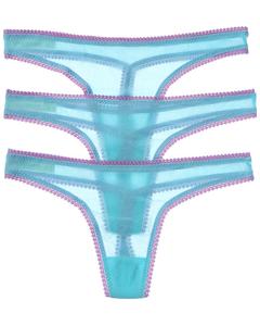 OnGossamer 3pk Hip-G Стринги On Gossamer, синий