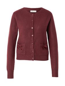 HOLLISTER Кардиган вязаный в бордовом цвете