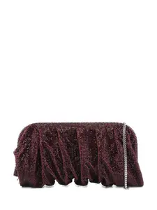Декорированный клатч со сборками Benedetta Bruzziches, красный