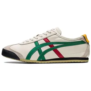 Onitsuka Tiger MEXICO 66 противоскользящие износостойкие низкие повседневные туфли унисекс бежевого цвета