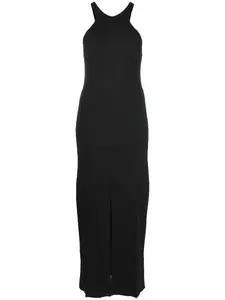 Приталенное платье миди без рукавов Nanushka, черный