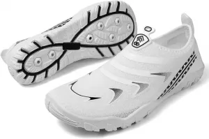 Водные тапочки для женщин и мужчин, дышащие, здоровые и нескользящие, быстро сохнущие, для ходьбы, походов, плавания, бассейна, пляжа, дайвинга, серфинга и водного спорта Movnebyro, белый