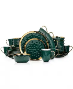 Набор столовых приборов Florian из 32 предметов, сервиз на 8 персон Stone Lain, green