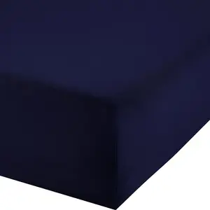 Простыня на резинке Boxspring Freising" navy 120x200 cm - 130x220 cm" Erwin Müller