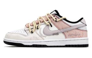 Nike Кроссовки для скейтбординга Dunk Slip с низким верхом, мужские, желто-розовые