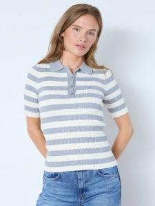 Co'couture Лонгслив 'BonnyCC' в сером цвете