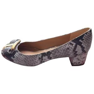 Ferragamo Туфли на высоком каблуке 4 см, женские, черно-белые