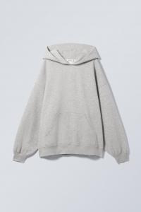 Тяжелая толстовка с капюшоном большого размера Weekday, серый