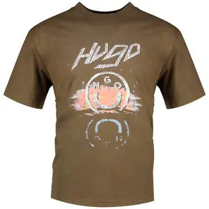 Футболка HUGO Noctornix 10272987 синего цвета, бежевый