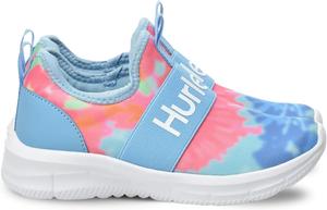 Детские кроссовки Hurley Kids Camby, легкие без шнурков, для ходьбы, баскетбола, тенниса и бега, дышащие спортивные кроссовки для мальчиков и девочек, с мягкой стелькой и нескользящей резиновой подошвой, фуксия