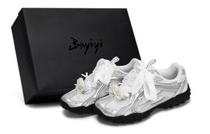 FILA Низкие повседневные туфли PEBBLE женские, черные, белые, серебристо-синие