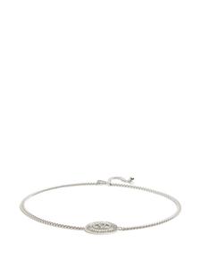 РЕМЕНЬ-ЦЕПОЧКА VLOGO SIGNATURE С КРИСТАЛЛАМИ Valentino Garavani, серебряный