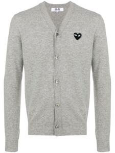Кардиган с логотипом Comme Des Garçons Play, серый