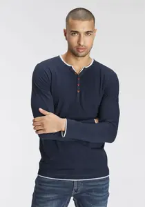 AJC с длинным рукавом и многослойным вырезом, цвет морской волны