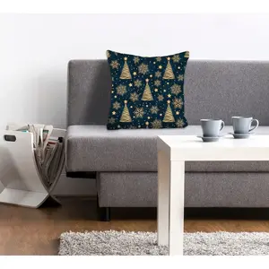 Декоративная подушка queence Alena, наволочка без наполнителя, 1 штука Queence, Grau/grün + bedruckt