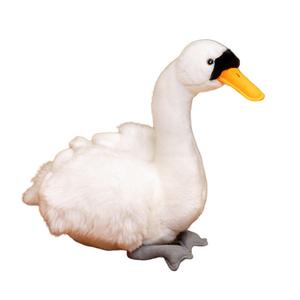 MLING Искусственные куклы черный лебедь, белый лебедь плюшевые куклы высота 26см