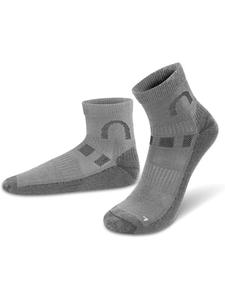 Normani 2 пары коротких носков из мериносовой шерсти Lismore серого цвета