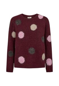 Джемпер Freequent LOUISA, Port Royale Mel W Moonbeam Mel/Dark Red