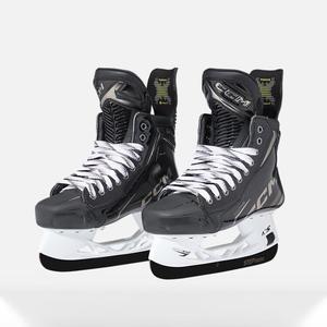 CCM Коньки хоккейные  TACKS XFPRO для тренировок и соревнований, быстросъемные, широкие, взрослые, размер 45.5