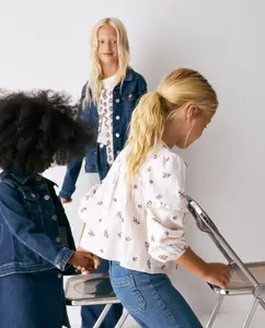 Блузка бамбула с принтом Sfera, сиреневый