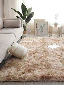 Xinglianxin Ковер 140х200 см для спальни и гостиной, моющийся, устойчивый к пятнам, утолщенный, светло-коричневый