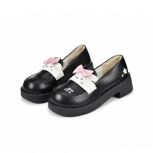 OAON Лоферы женские, черно-коричневые