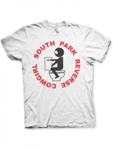Футболка Reverse Cowgirl Big Tall T-Shirt белого цвета South Park