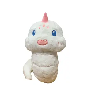 Плюшевая игрушка милая змейка 30 см OU DI PIG, белый