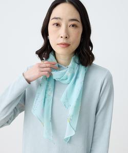 шарф с ботаническим принтом