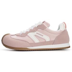 WARRIOR Влагоотводящие износостойкие низкие повседневные туфли женские оранжево-розовые