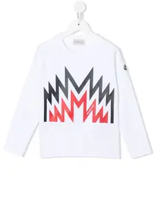 Толстовка с логотипом Moncler Enfant, белый