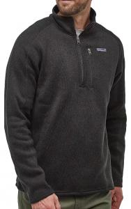 Мужской свитер Patagonia Better, пуловер на молнии 1/4, черный