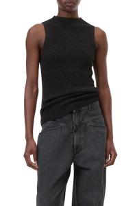 CLOSED Топ без рукавов из люрекса, черный