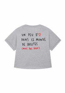 Футболка Mira Paris BRUTE BACK ROLL UP TEE 25, Mottled Grey