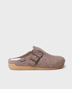 Тапочки женские закрытые домашние из фетра Toni Pons, цвет Topo