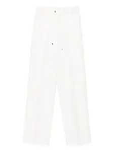 Плиссированные брюки на кулиске MONCLER, белый