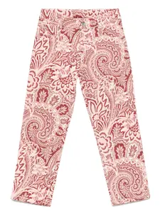 Брюки с принтом пейсли ETRO KIDS, розовый