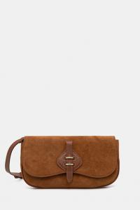 Замшевая сумка Coccinelle, коричневый