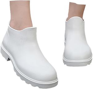 Женские резиновые сапоги челси с эластичной вставкой Jyswoshoe, белый