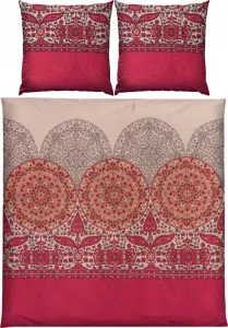 Постельное белье красное 1x 200x200 см + 2x 80x80 см REDBEST