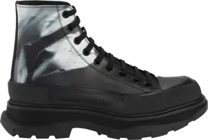 Кроссовки Alexander McQueen Tread Slick Boot 'Solarised Flower - Black', черный