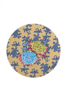 Подставка под тарелку с цветочным принтом Lisa Corti, золотистый