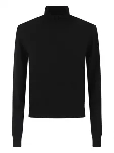 Свитер с ребристыми манжетами Alexander Mcqueen, черный